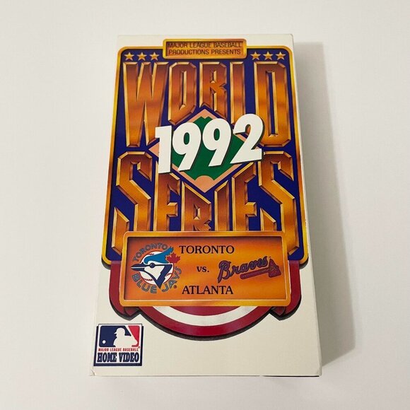 World Series 1992 Toronto Blue Jays Vs Atlanta Braves VHS Tape Baseball - Picture 1 of 16